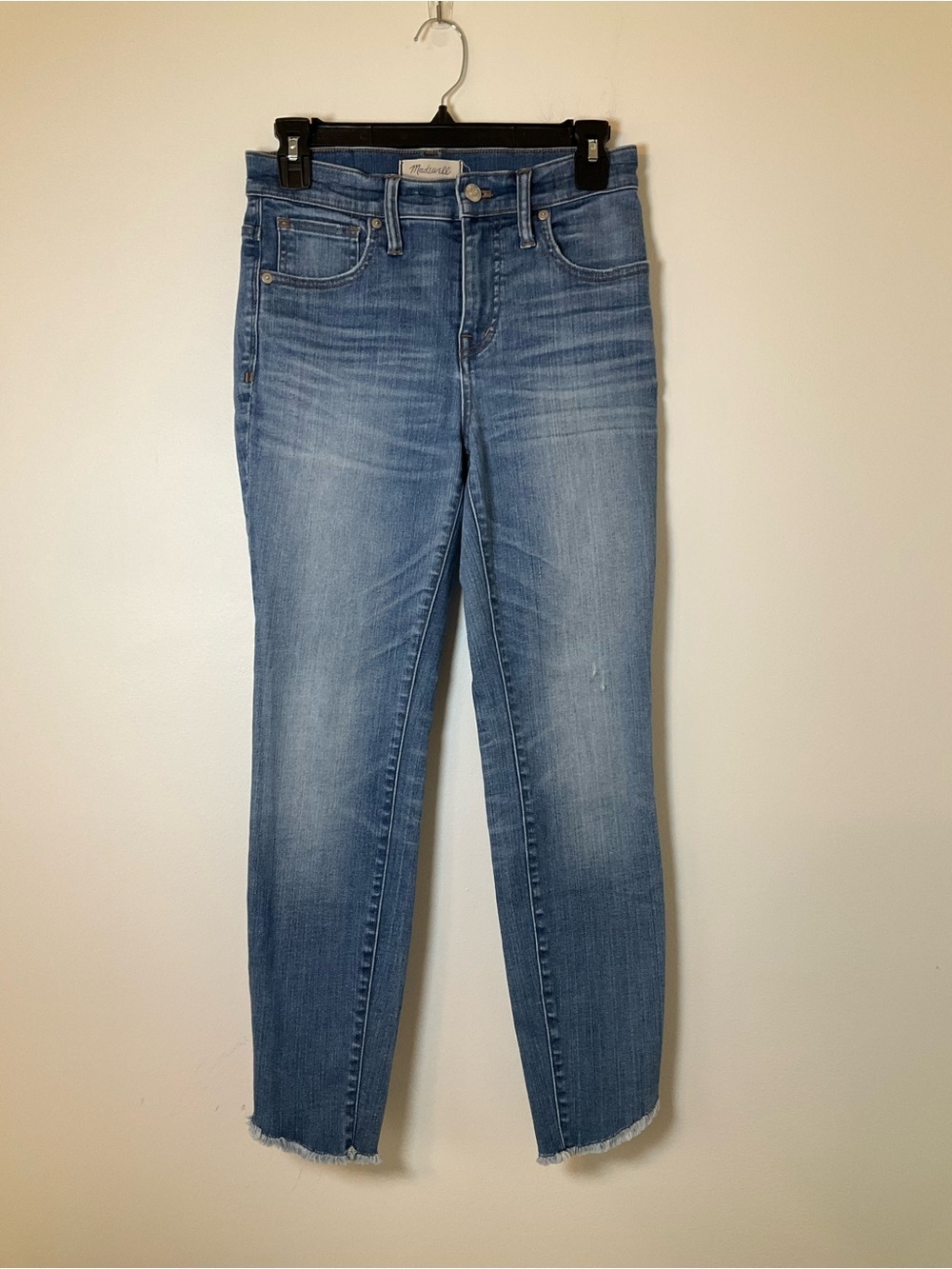 Madewell 10” High Rise Skinny Crop Jeans Raw Hem 26S